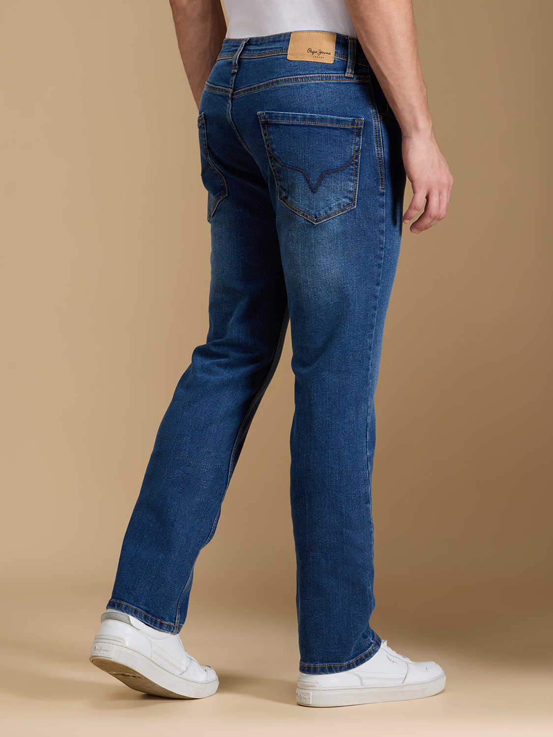 Image of Pepe Jeans Straight Fit Men Blue Jeans