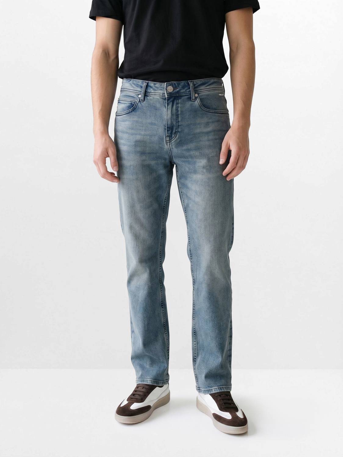 THE BEAR HOUSE Boot-Leg Men Light Blue Jeans