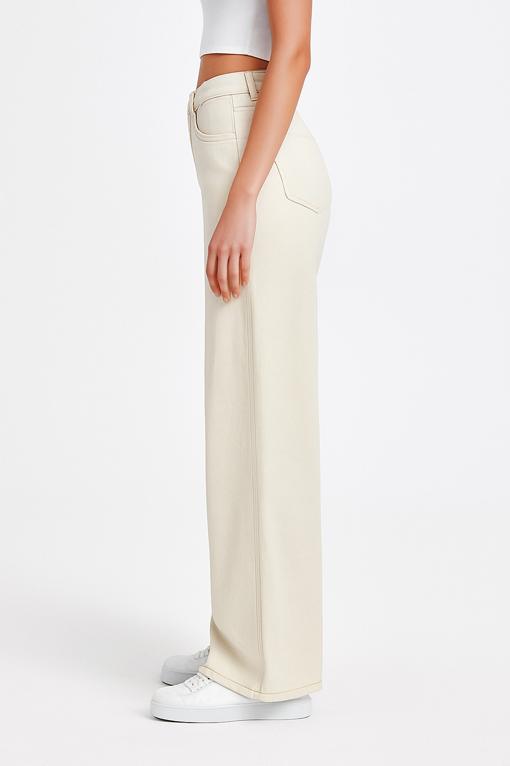Image of YMT Regular Women Beige Jeans