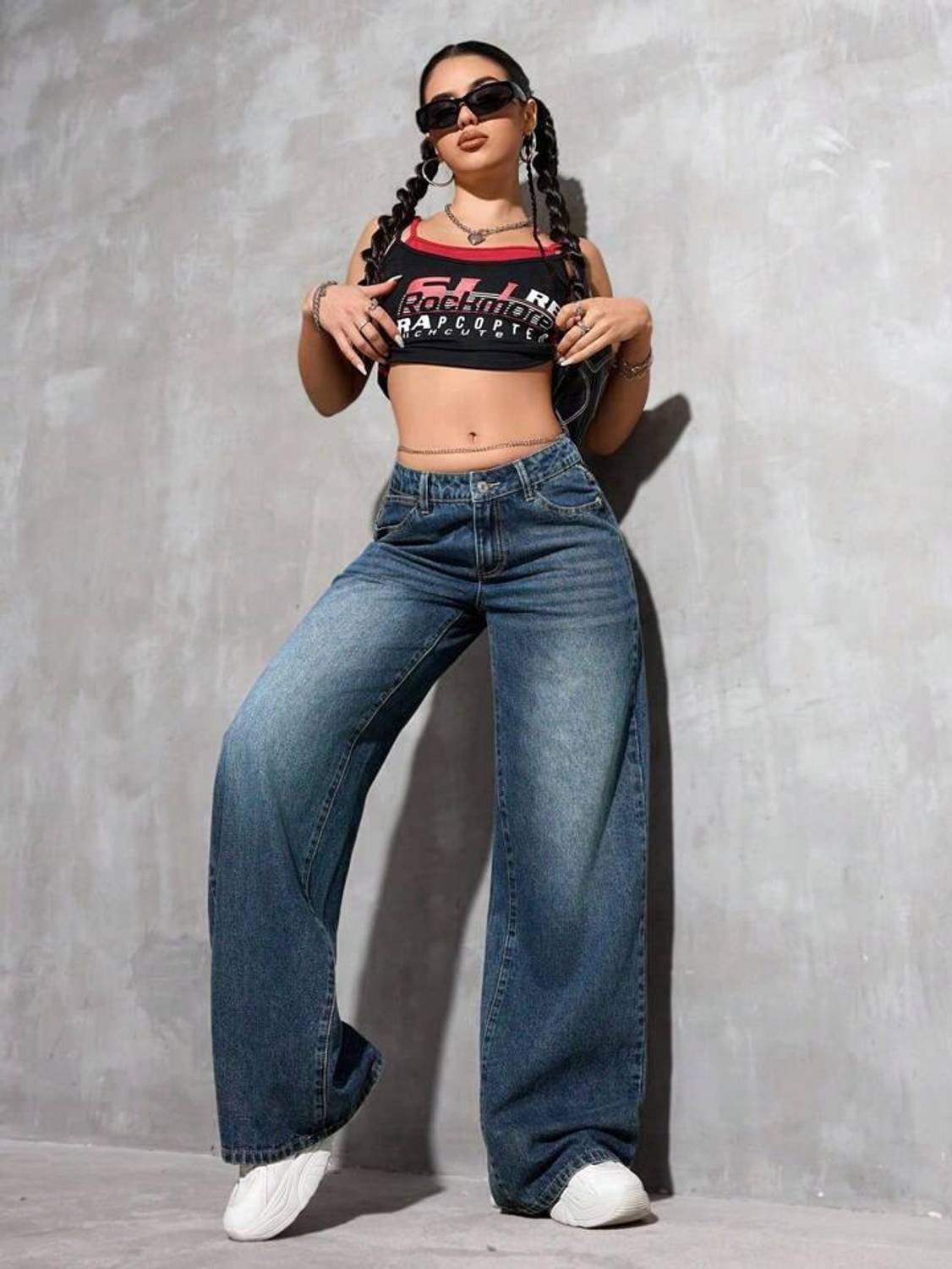 HUNTER & HAYES Loose Fit Women Blue Jeans - Image 5