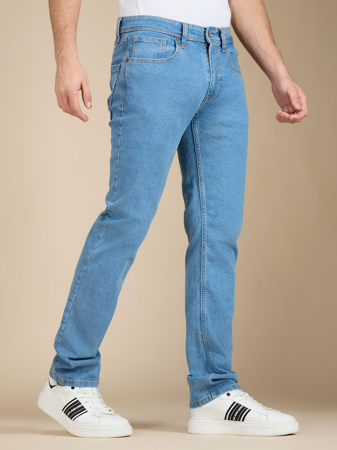 Image of Pepe Jeans Straight Fit Men Blue Jeans