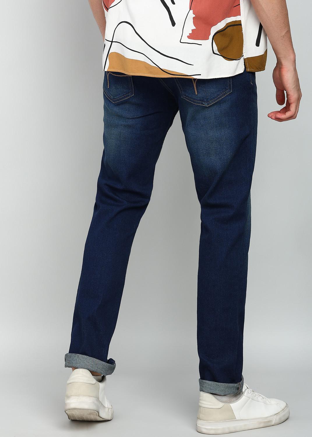 Image of FLYING MACHINE Slim Men Blue Jeans