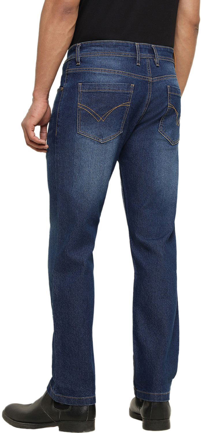 Image of RED CHIEF Regular Men Blue Jeans
