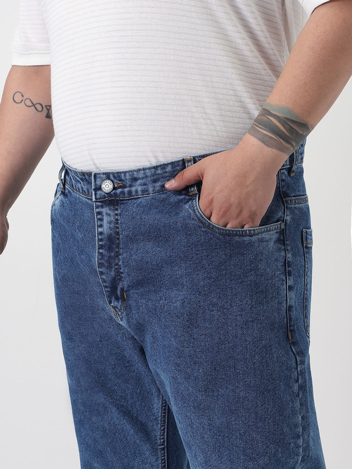 Image of Urbano Plus Slim Men Blue Jeans