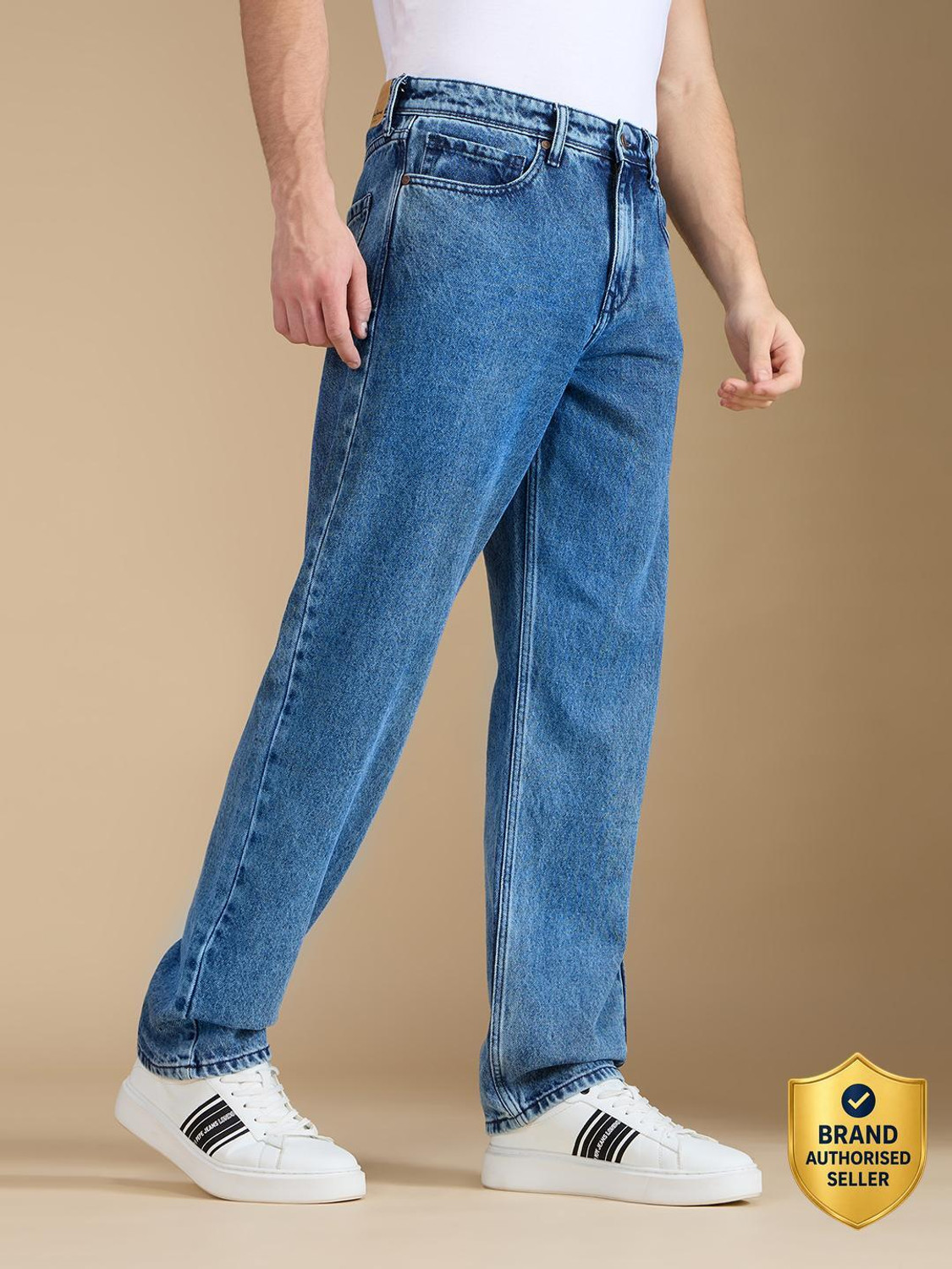 Image of Pepe Jeans Relaxed Fit Men Blue Jeans
