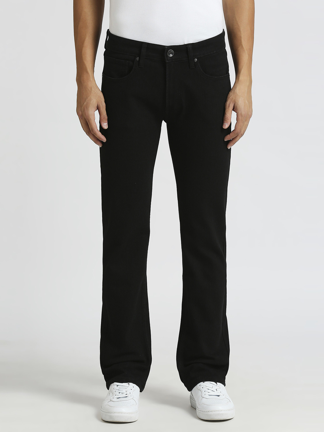 Image of Pepe Jeans Straight Fit Men Black Jeans