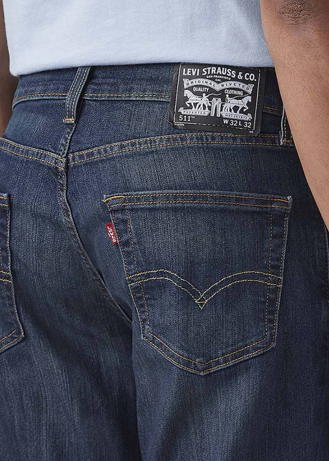 Image of LEVI'S Slim Men Dark Blue Jeans