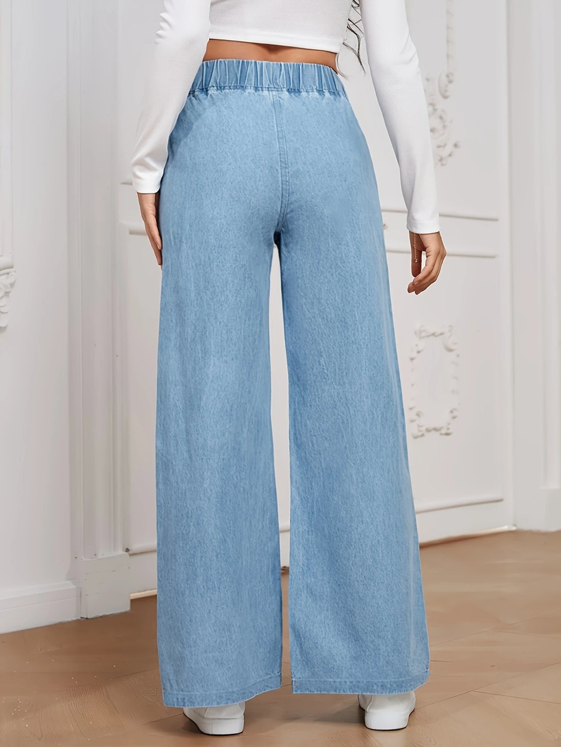 Image of GLOBENAUT Loose Fit Women Light Blue Jeans