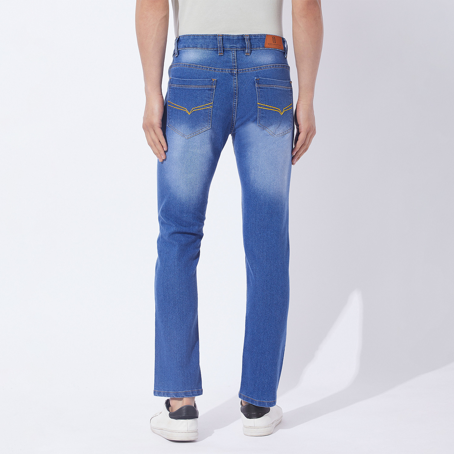 Image of BEN MARTIN Slim Men Light Blue Jeans