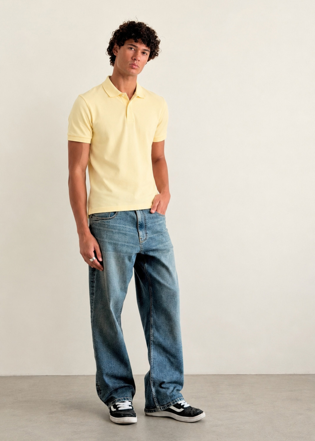 Image of Freakins Baggy Fit Men Blue Jeans
