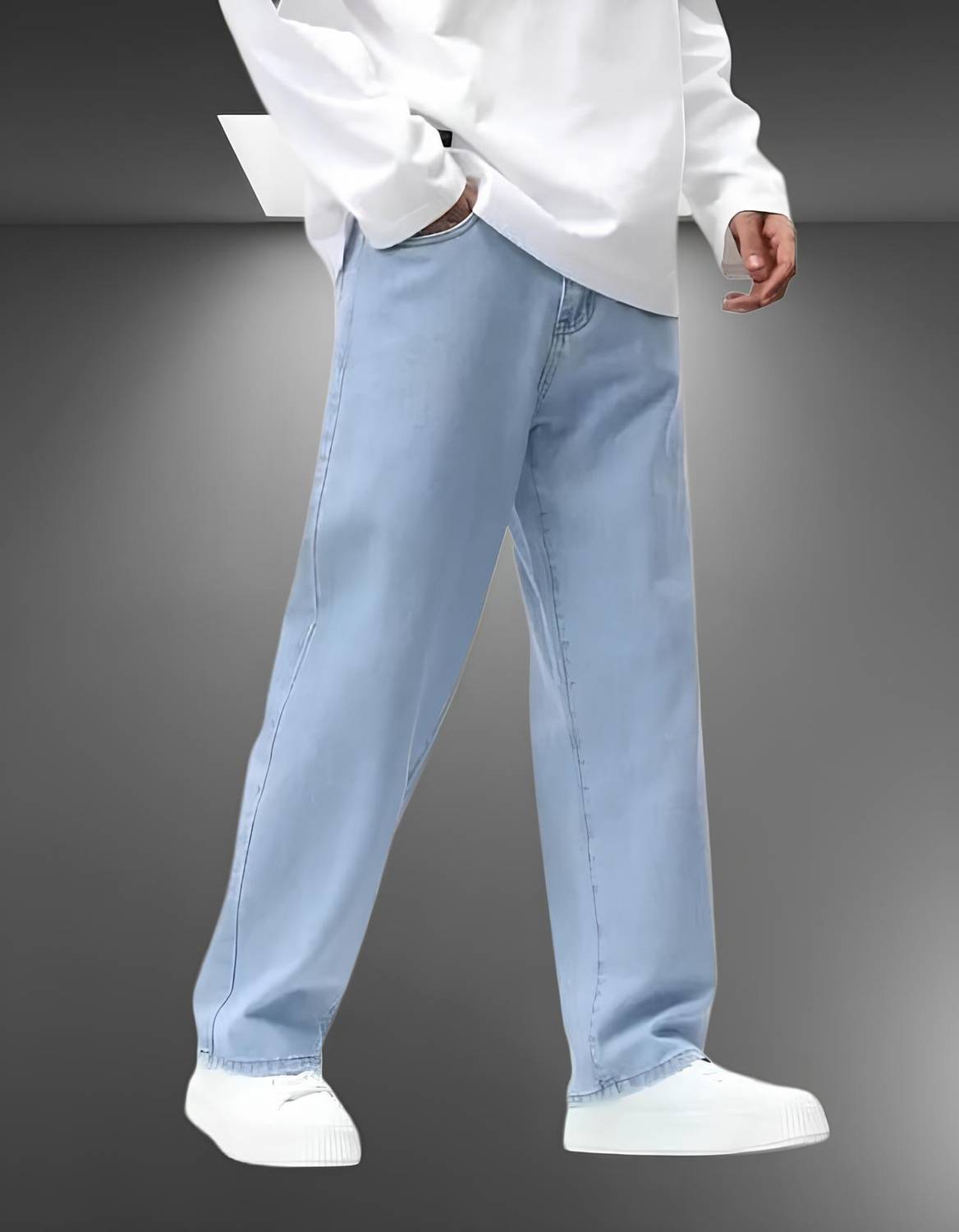INDIVANE Relaxed Fit Men Light Blue Jeans - Image 1