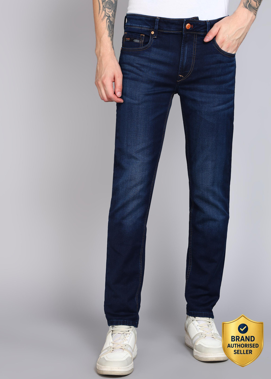 Image of KILLER Slim Men Dark Blue Jeans