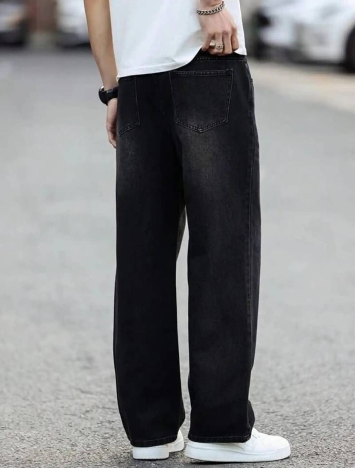SQZ SQZWORRY Wide Leg Black Jeans - Image 2