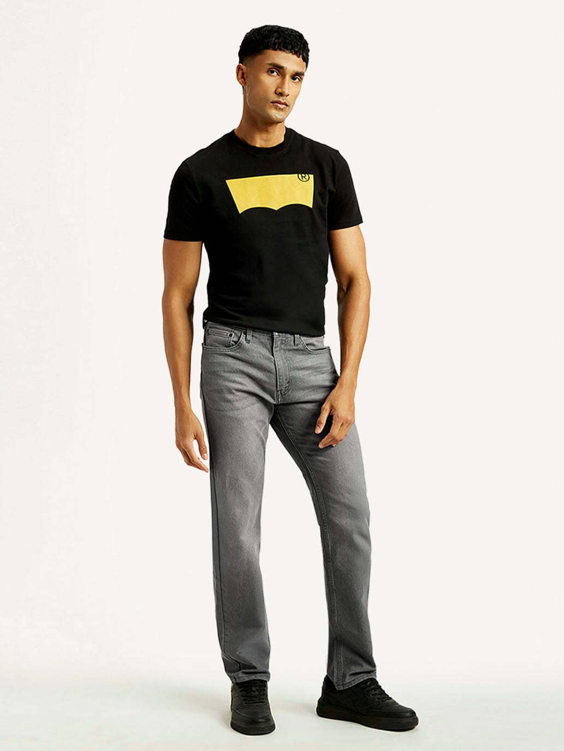 LEVI'S Straight Fit Men Grey Jeans - Image 4