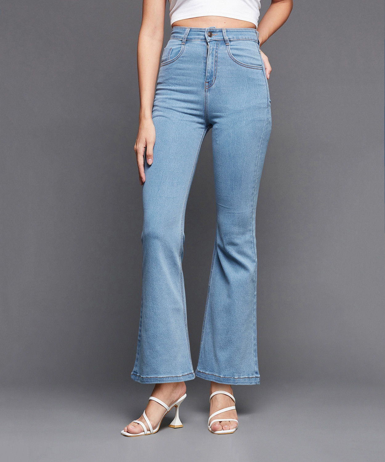 Image of Miss Chase Boot-Leg Women Blue Jeans