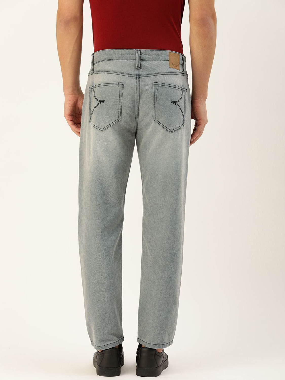 Image of Bene Kleed Relaxed Fit Men White Jeans