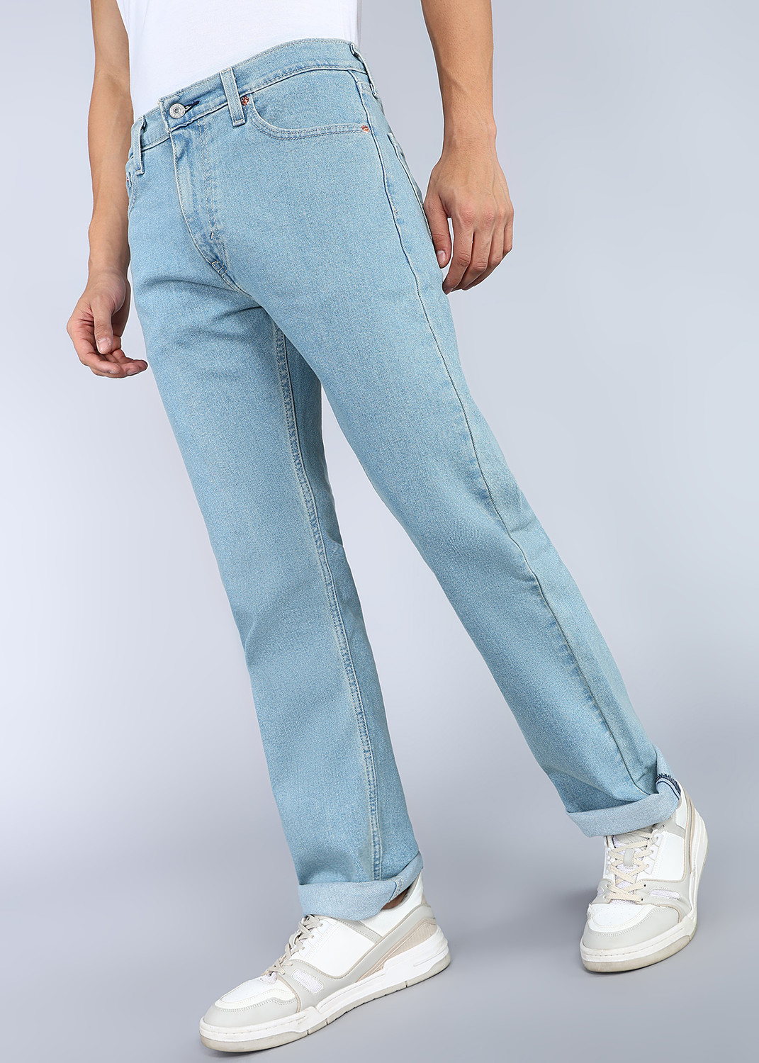 Image of LEVI'S Straight Fit Men Light Blue Jeans