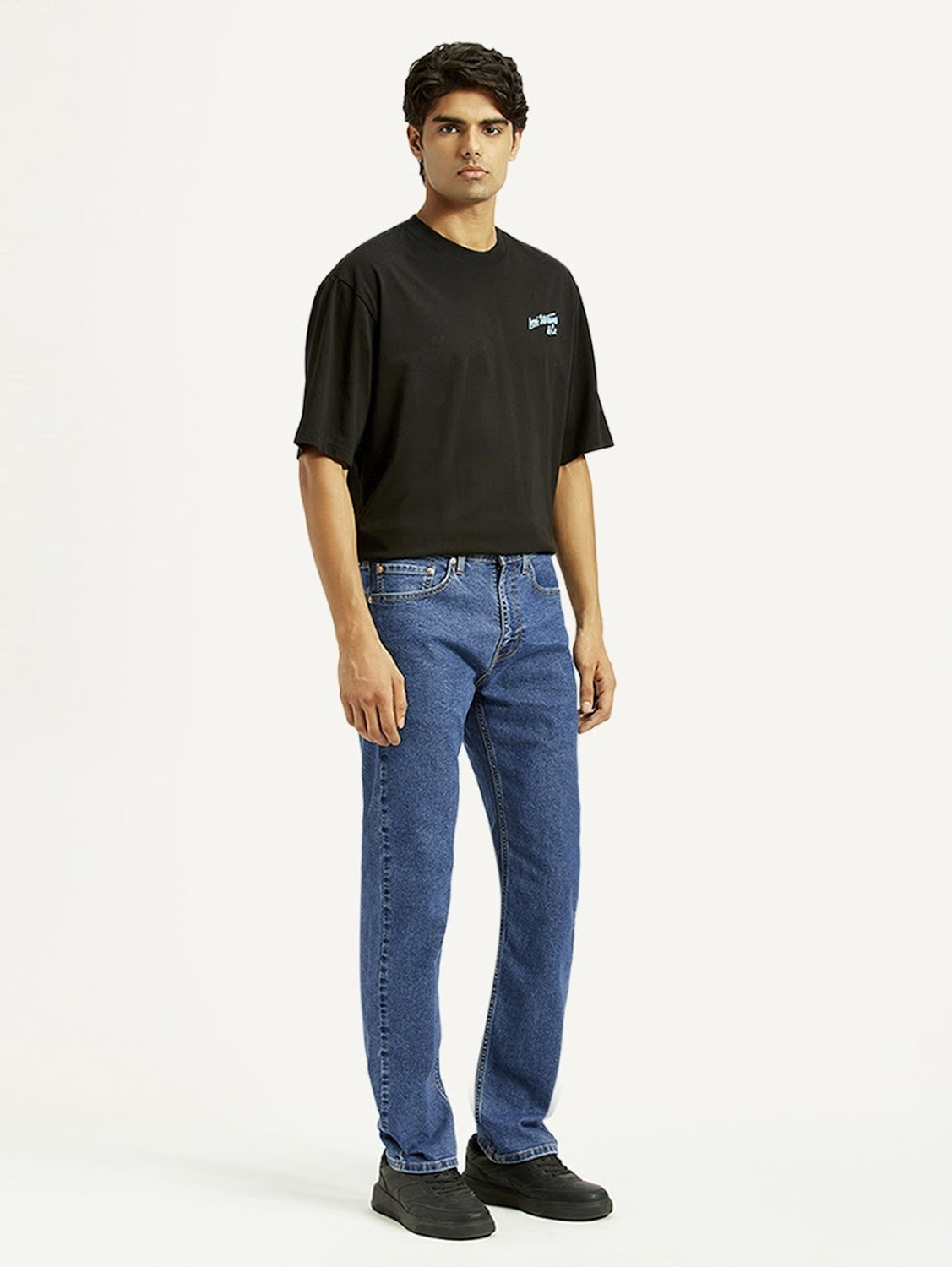 Image of LEVI'S 505 Straight Fit Men Blue Jeans