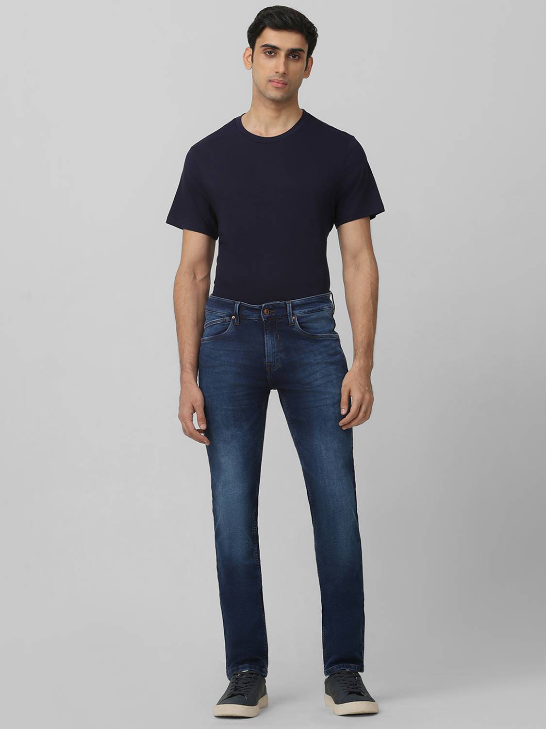 MUFTI Slim Men Dark Blue Jeans - Image 5