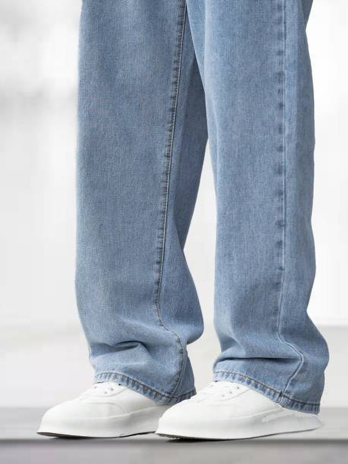 Image of VORNIX DENIM Loose Fit Men Light Blue Jeans