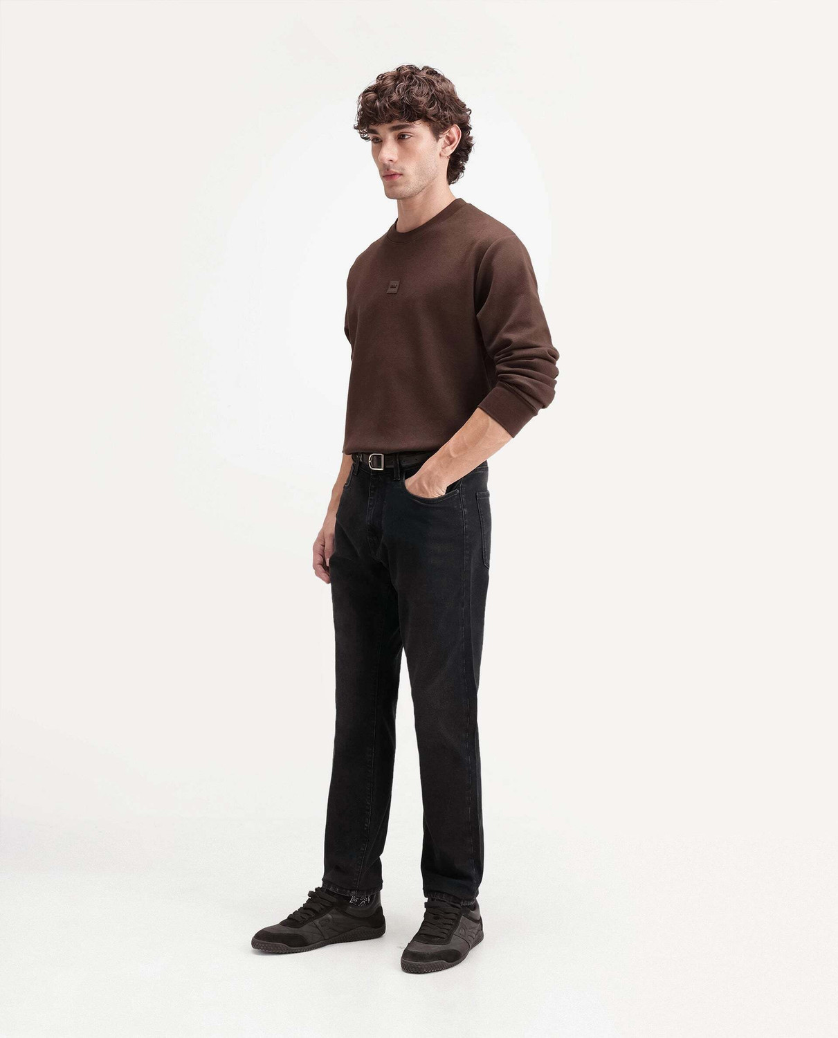 Image of RARE RABBIT Slim Men Black Jeans