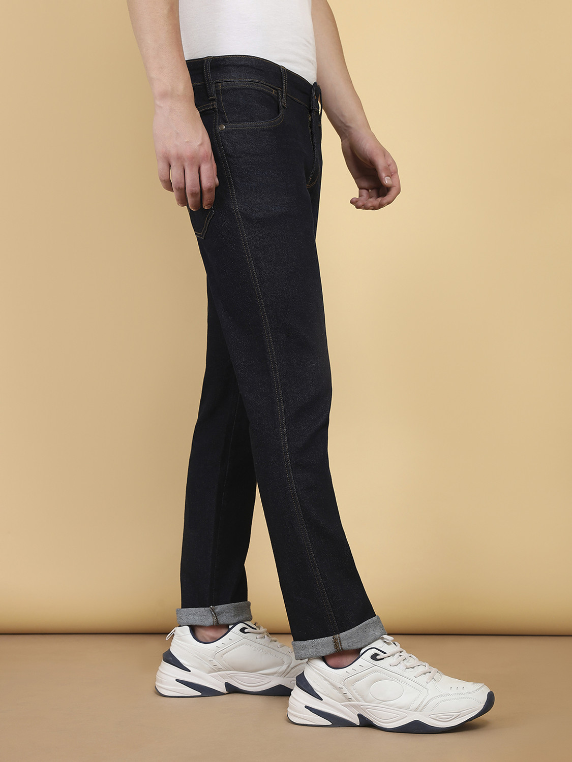 Image of Wrangler Slim Men Black Jeans