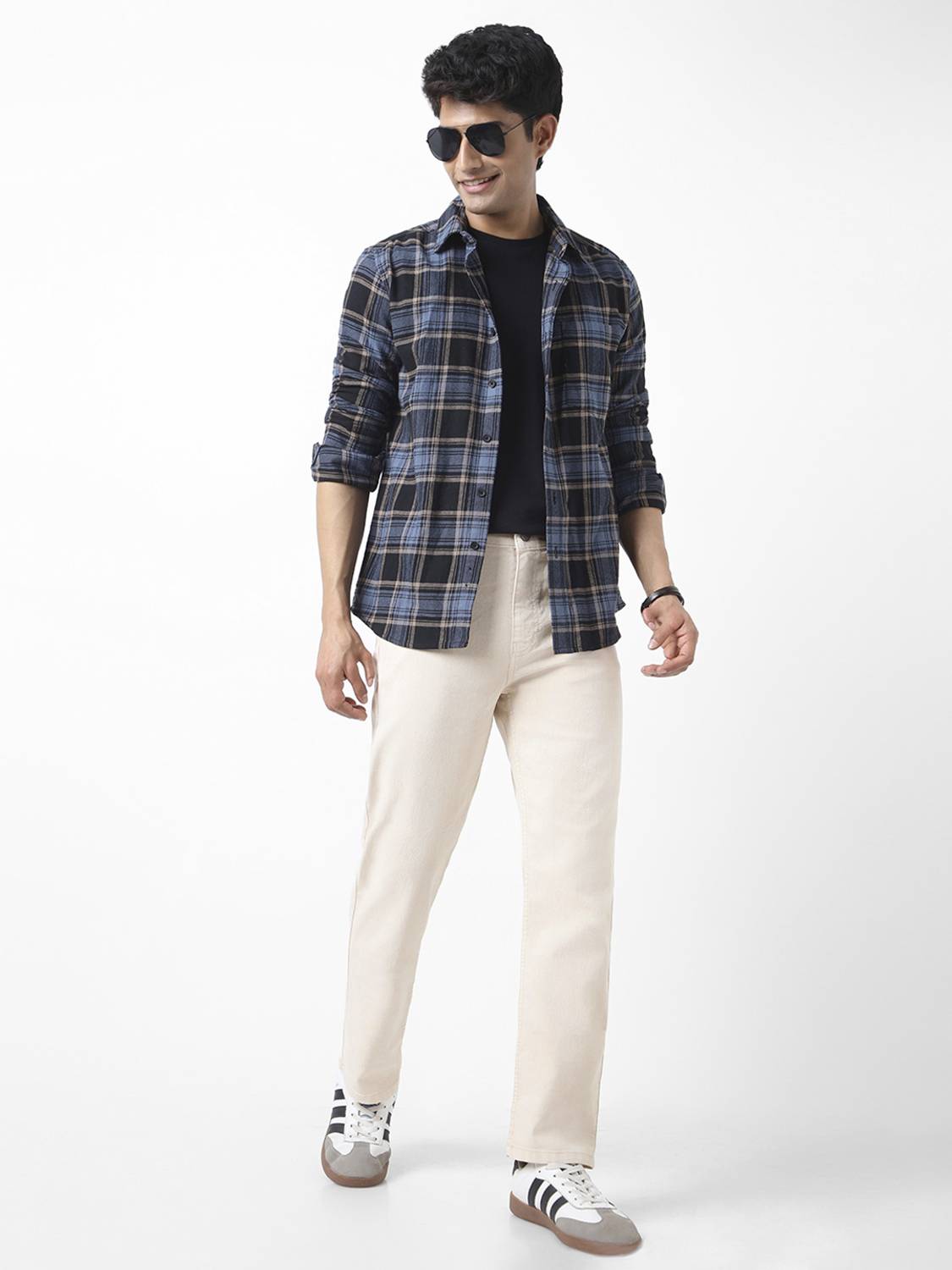 Urbano Fashion Straight Fit Men Beige Jeans - Image 4