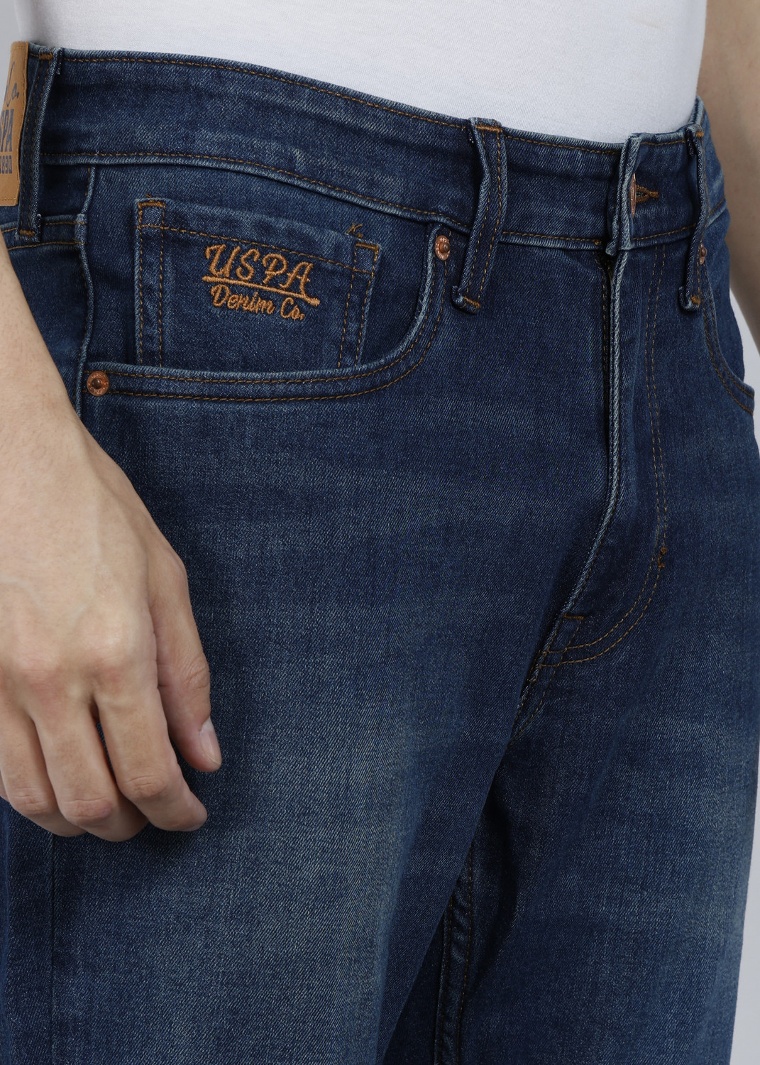 Image of U.S. Polo Assn. Denim Co. Slim Men Blue Jeans