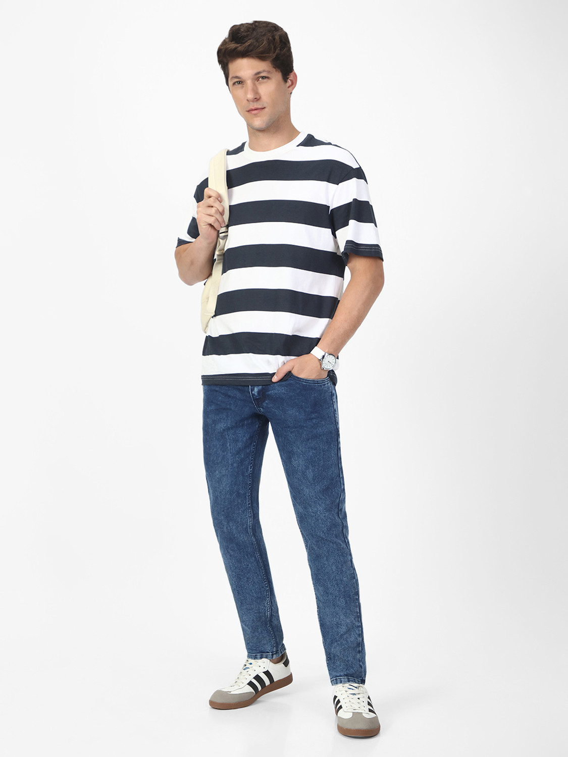 Image of Urbano Fashion Regular Men Blue Jeans