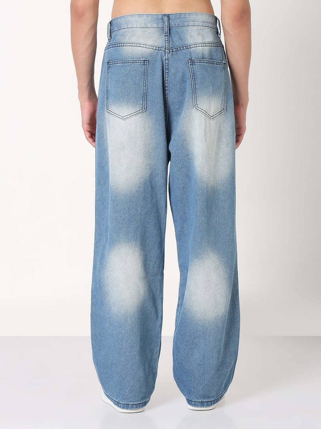 SHOWOFFFF Loose Fit Blue Jeans - Image 2