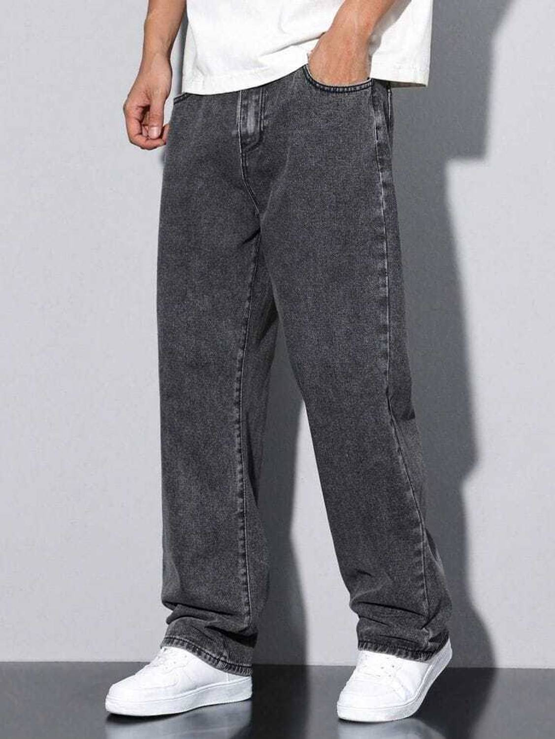 CABRRR Loose Fit Men Grey Jeans Pack of 4 - Image 4