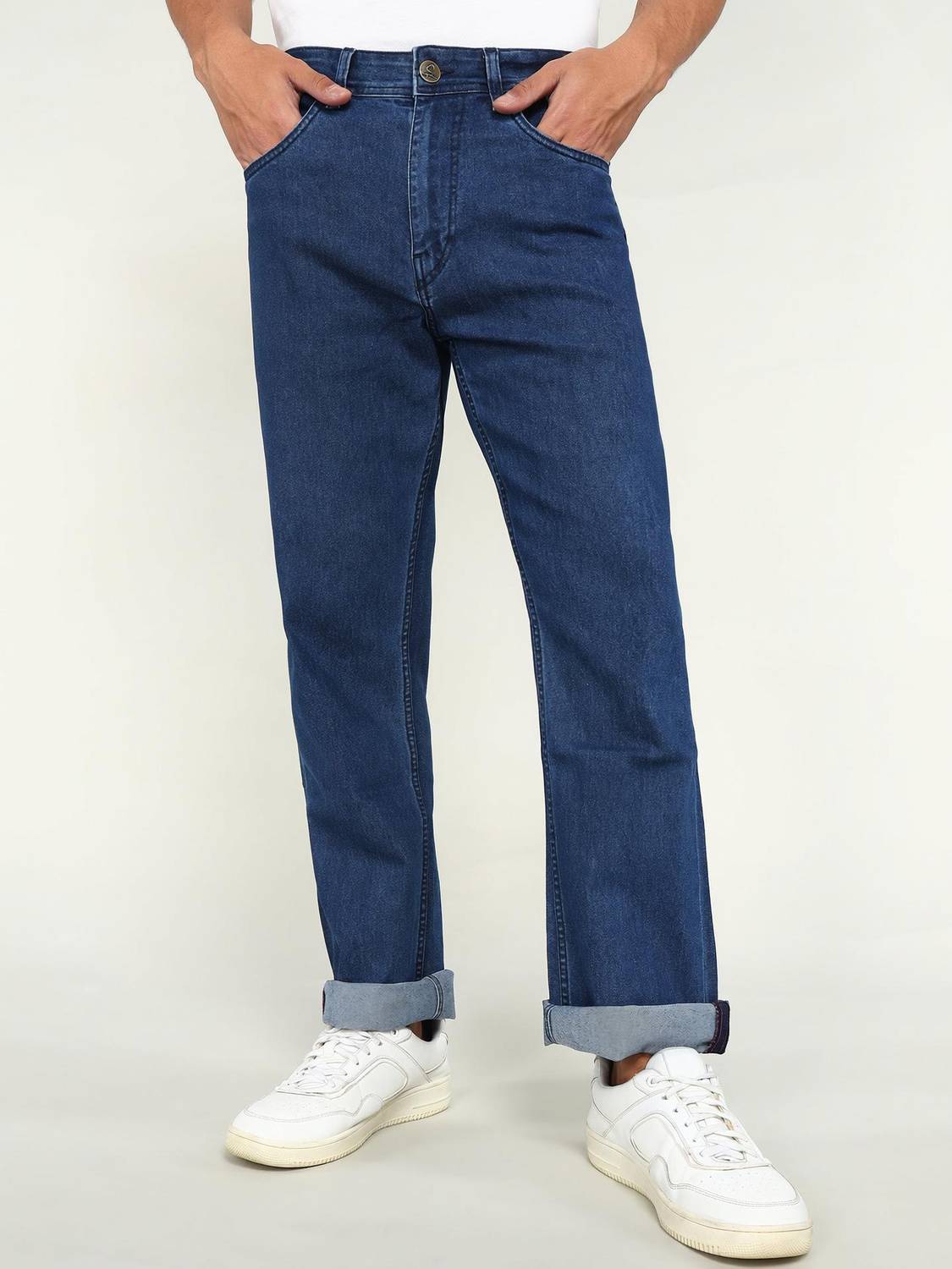 BEING HUMAN Boot-Leg Men Blue Jeans