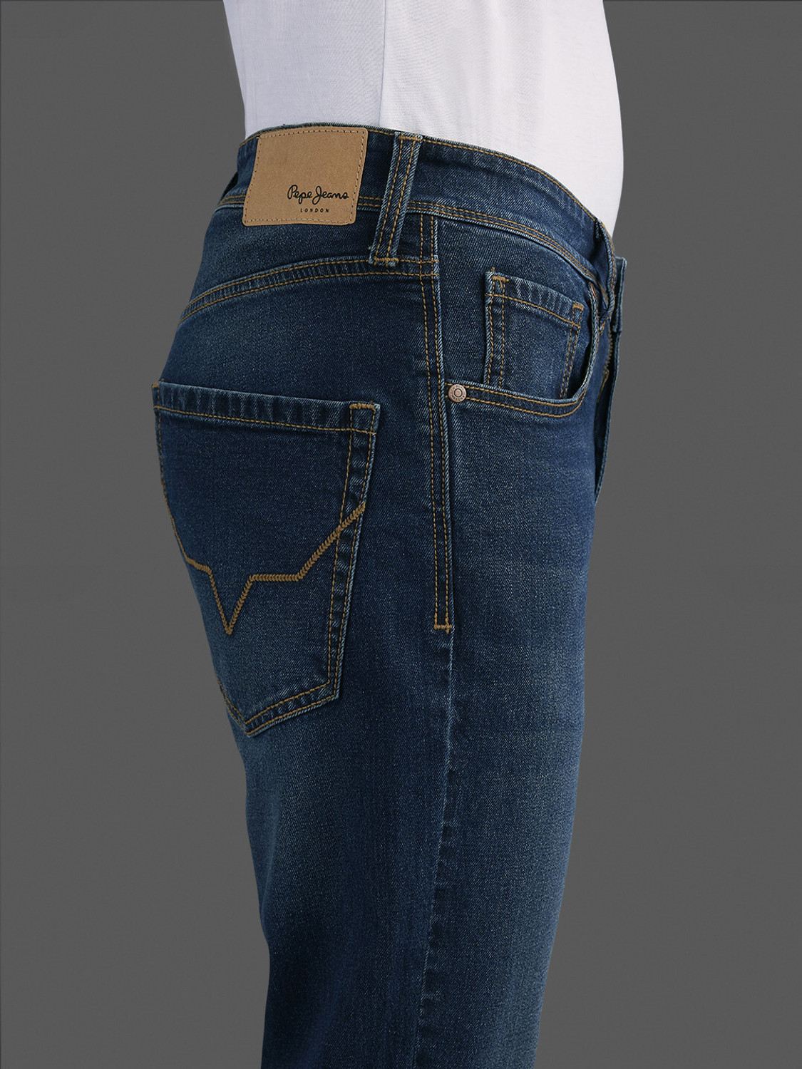 Image of Pepe Jeans Straight Fit Men Green Jeans