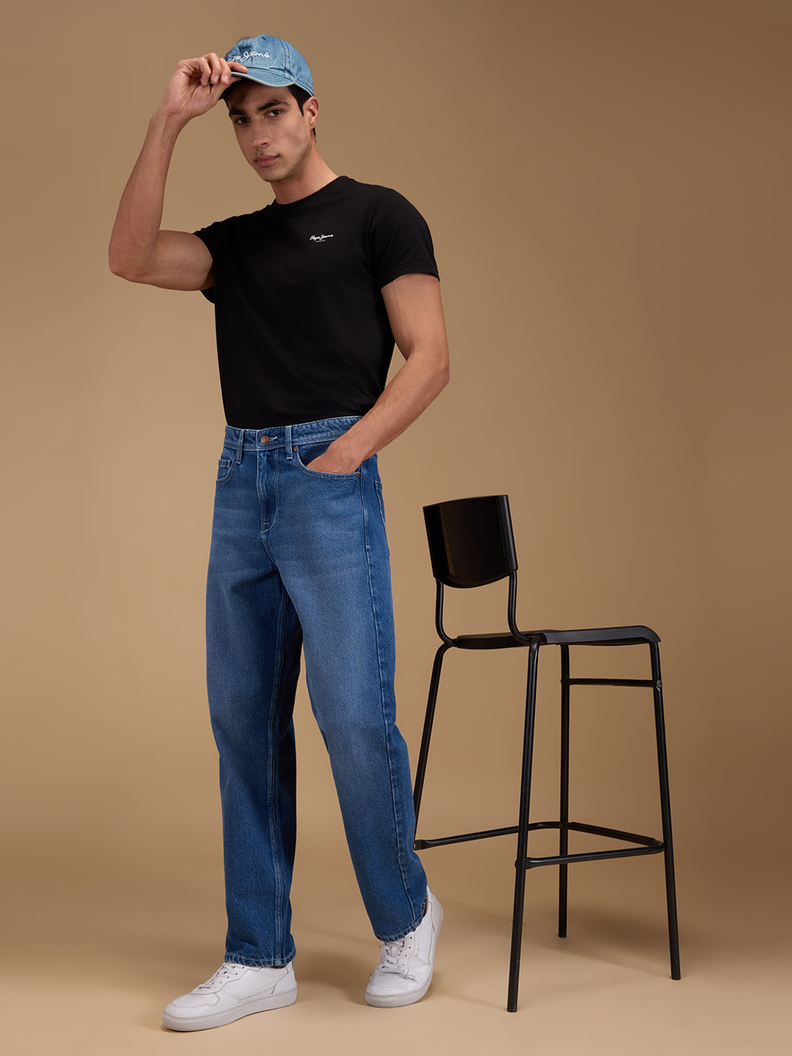 Image of Pepe Jeans Relaxed Fit Men Blue Jeans