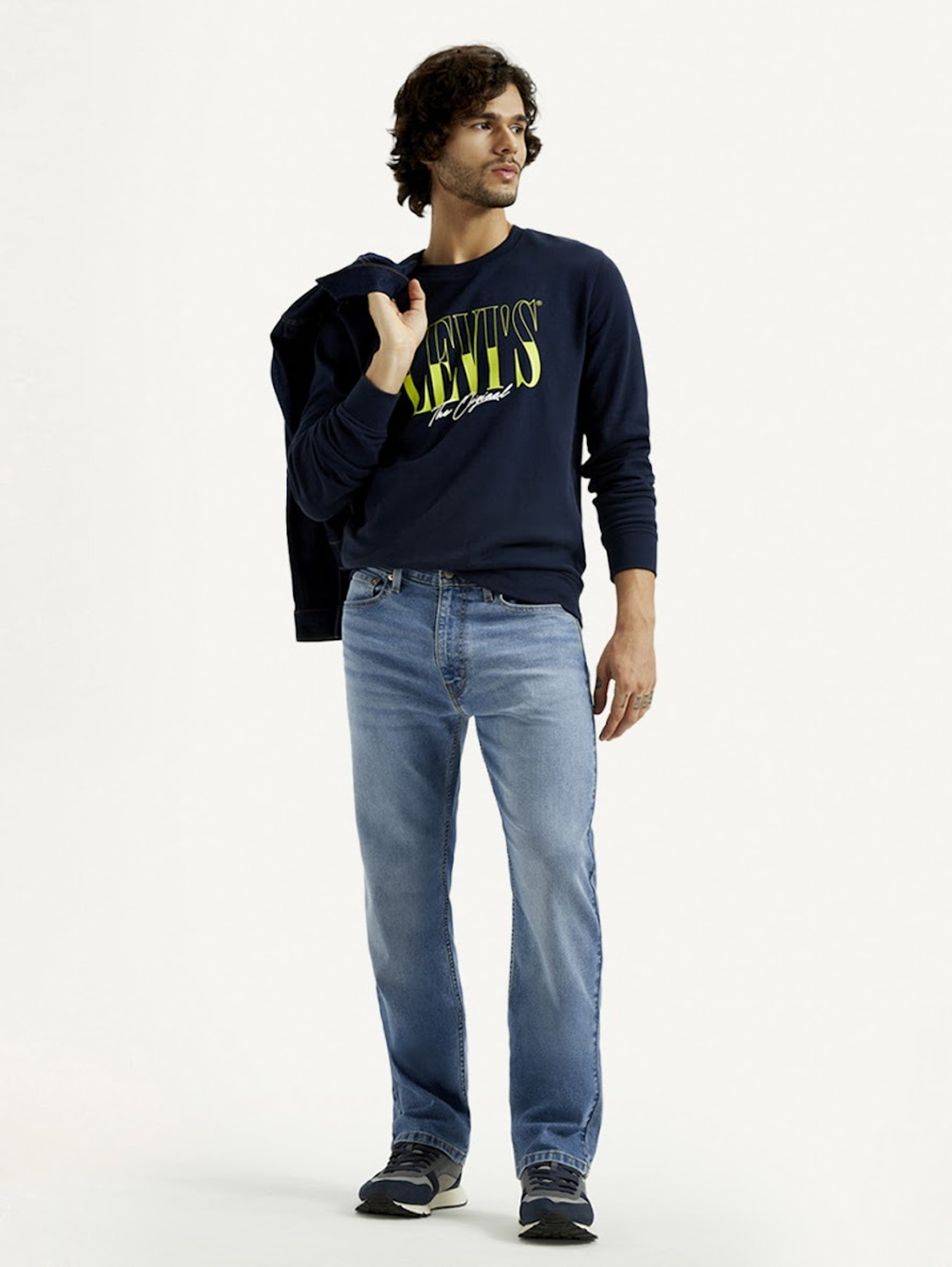 Image of LEVI'S 555 Relaxed Fit Men Blue Jeans