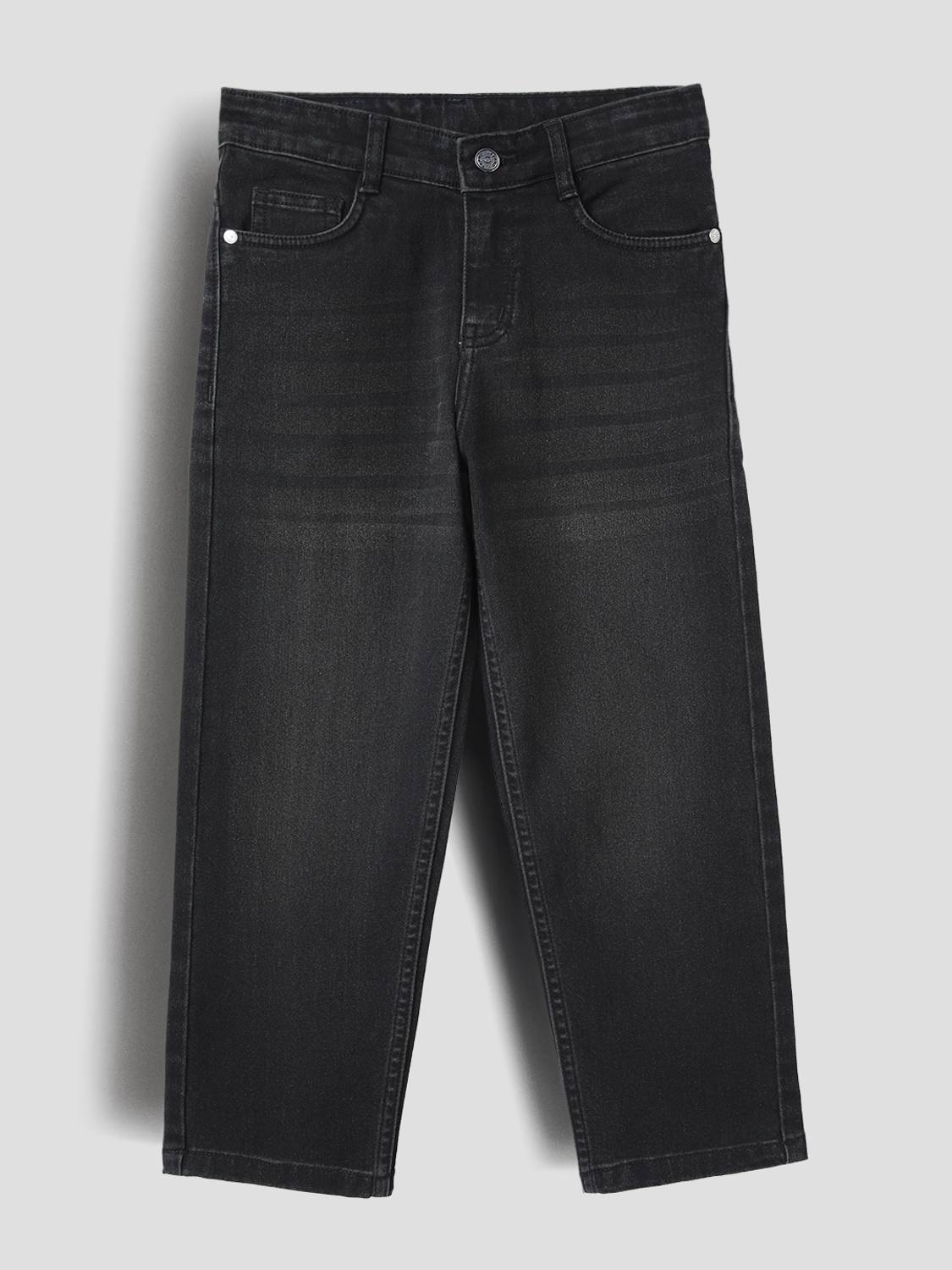 Urbano Juniors Loose Fit Boys Black Jeans - Image 1