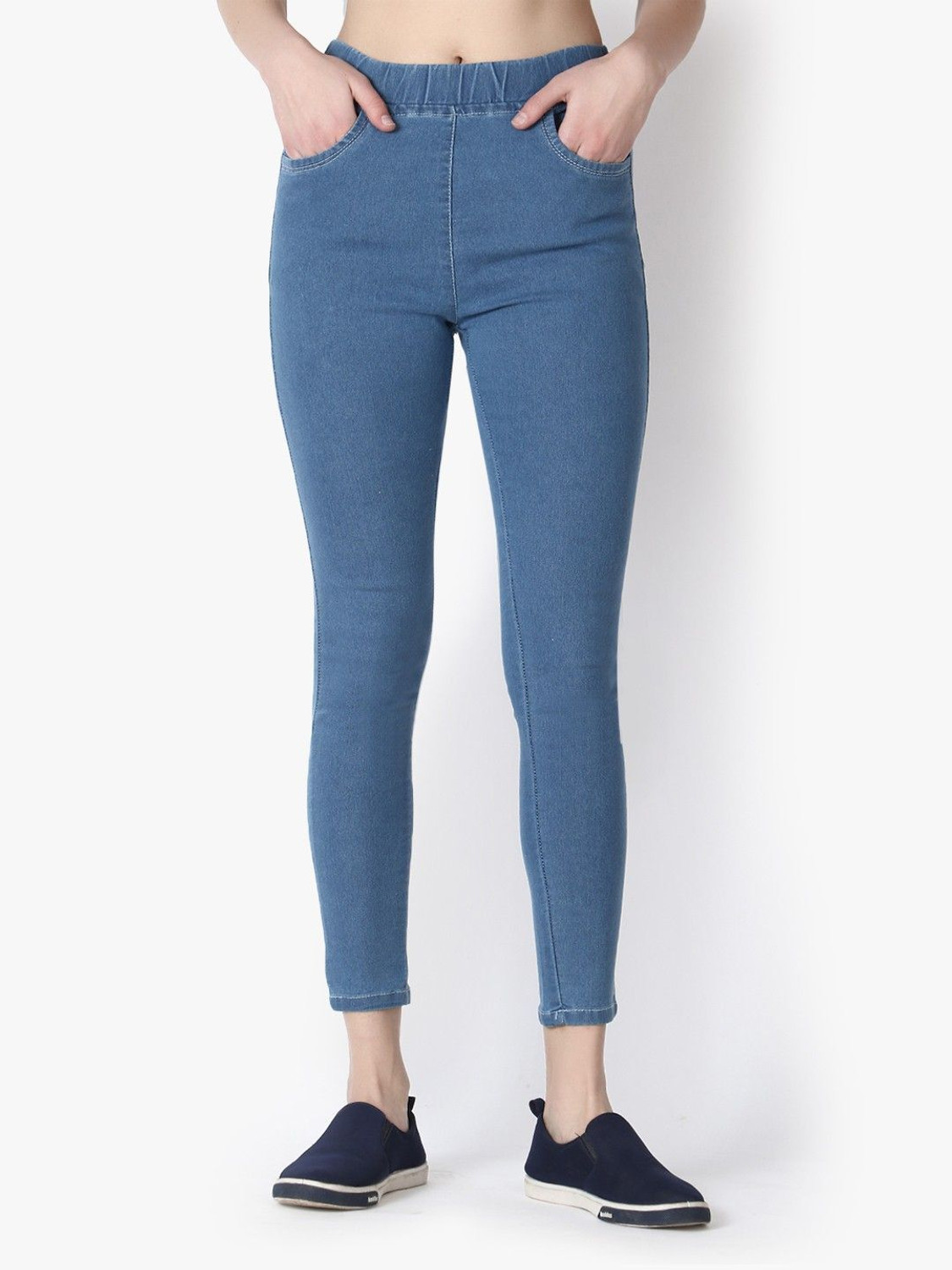 Image of 3BUTTERFLIES Blue Jegging