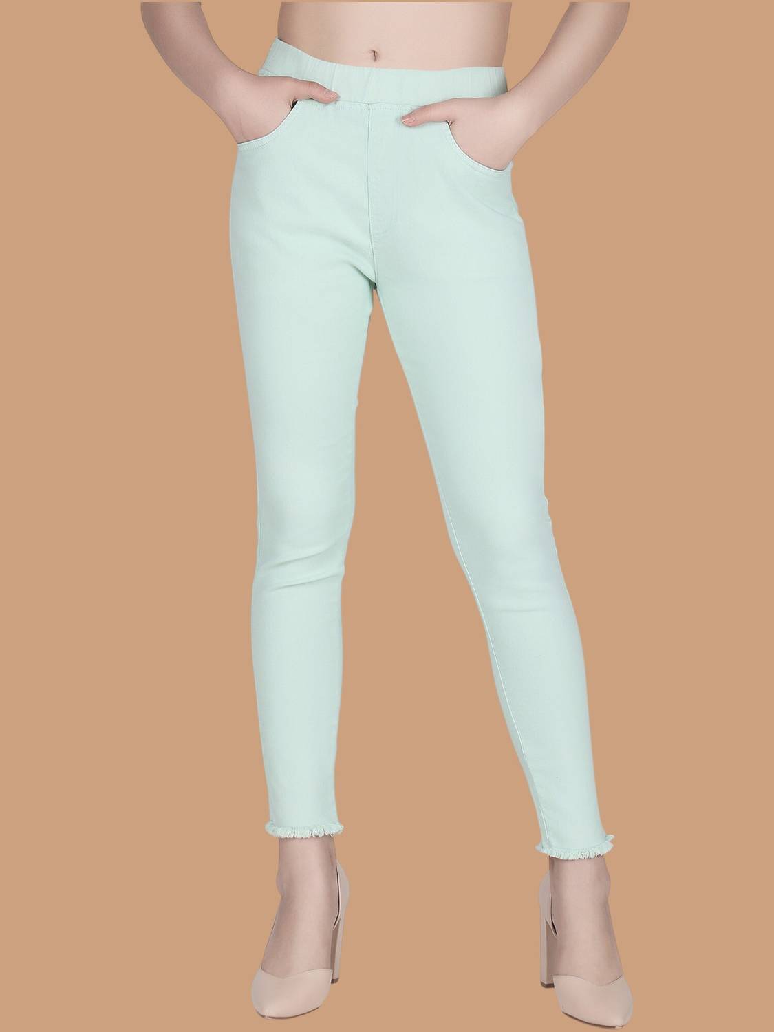 3BUTTERFLIES Green Jegging