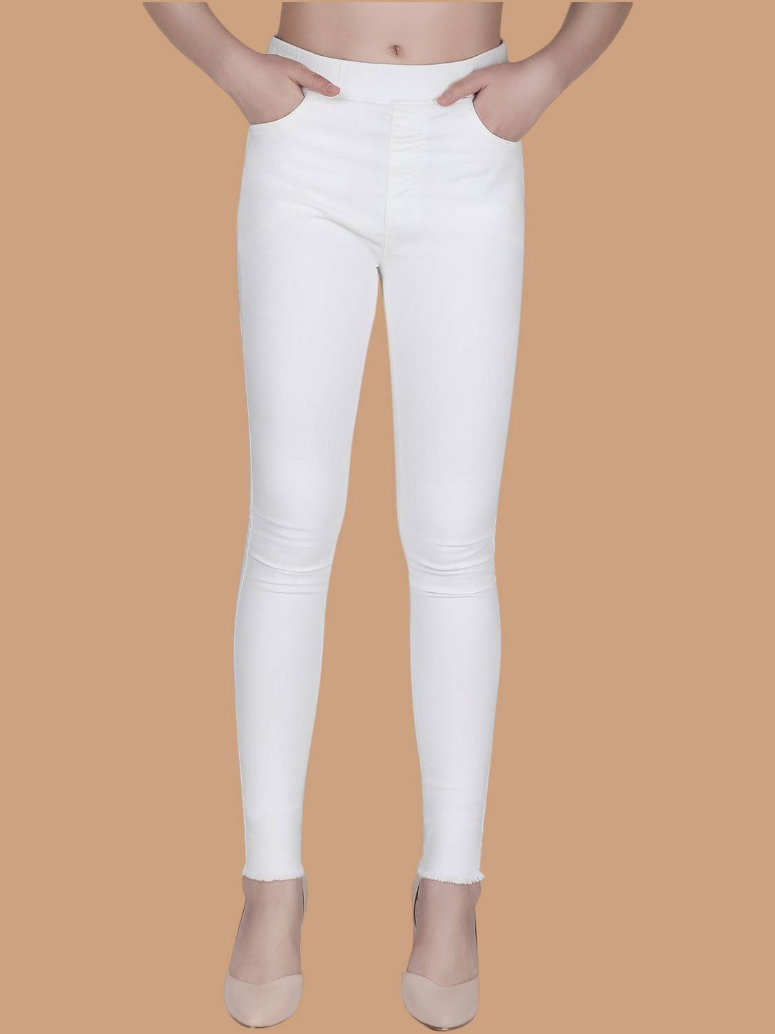 3BUTTERFLIES White Jegging