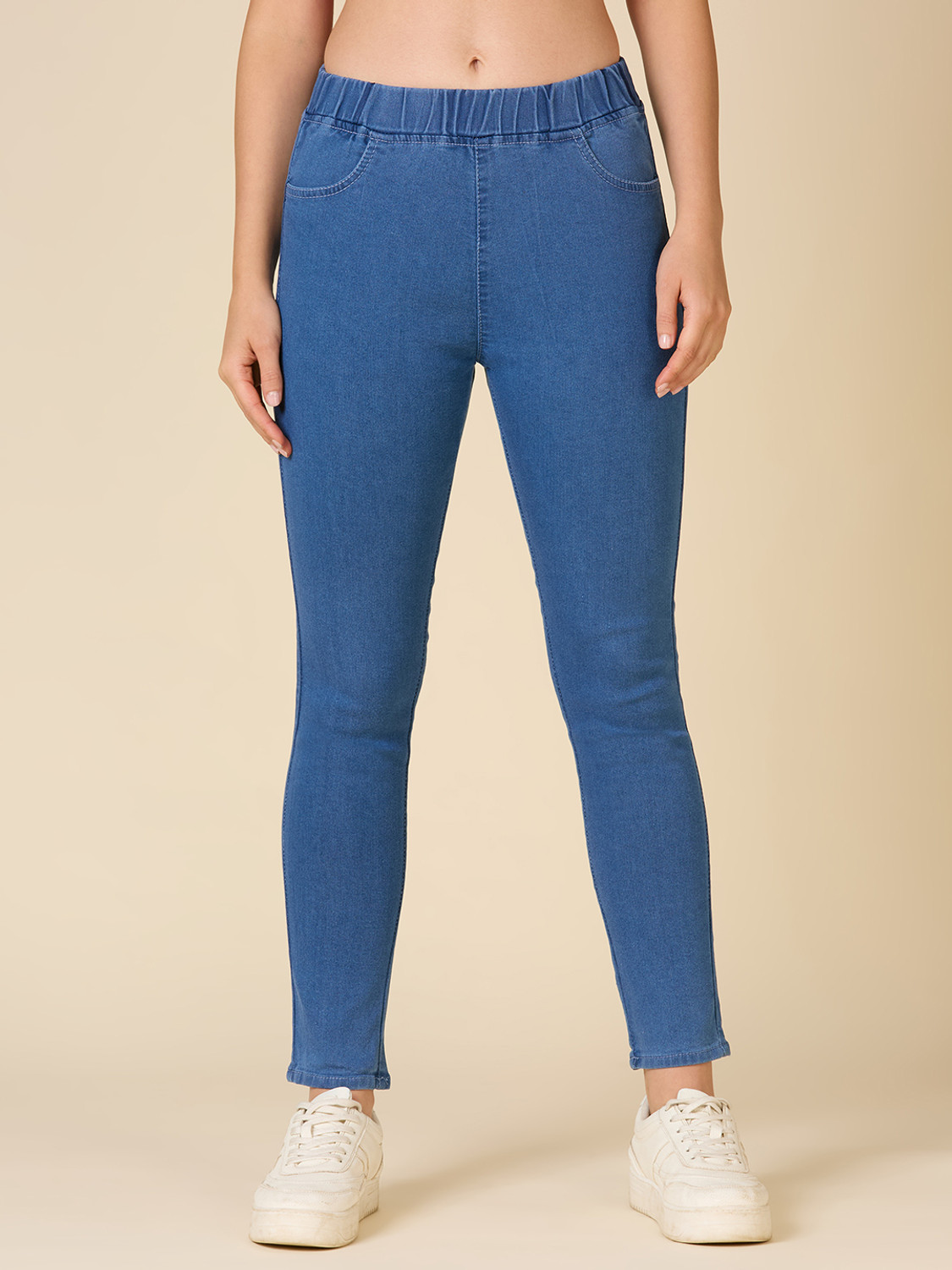 Image of 3BUTTERFLIES Blue Jegging