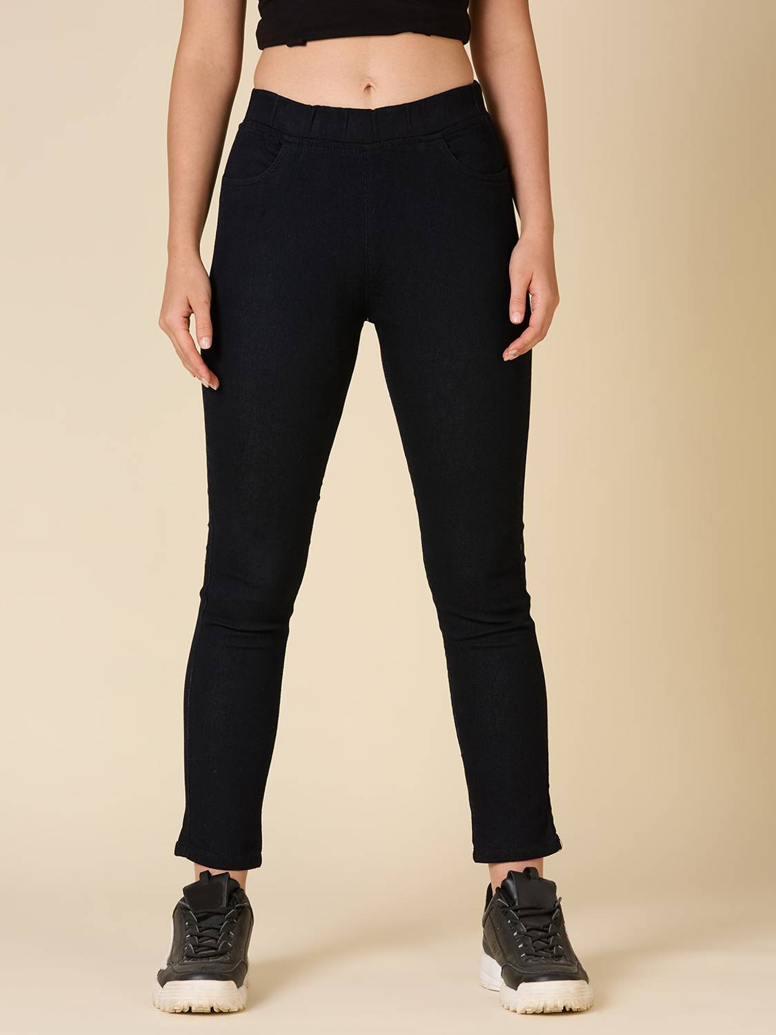 3BUTTERFLIES Black Jegging
