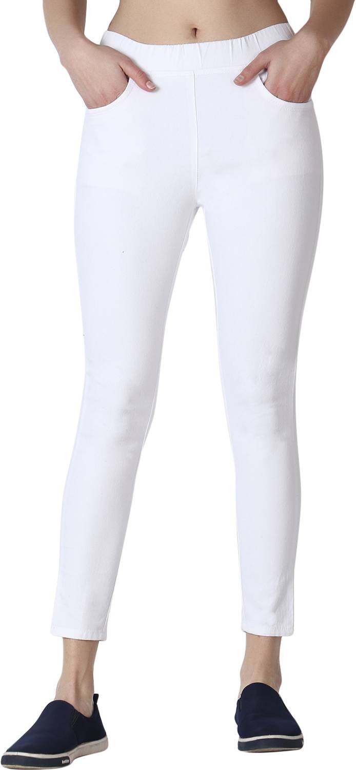 3BUTTERFLIES White Jegging