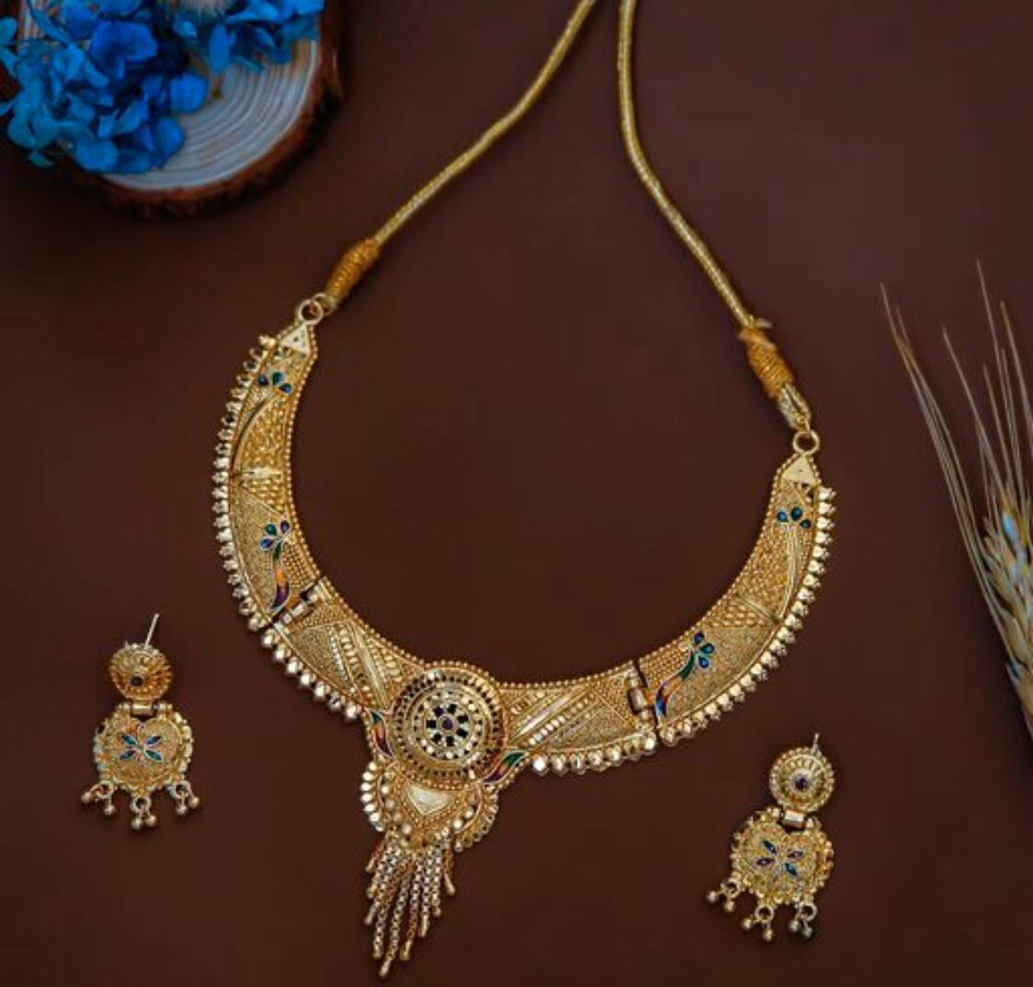 Image of bulsenk Alloy Gold-plated Gold Jewellery Set