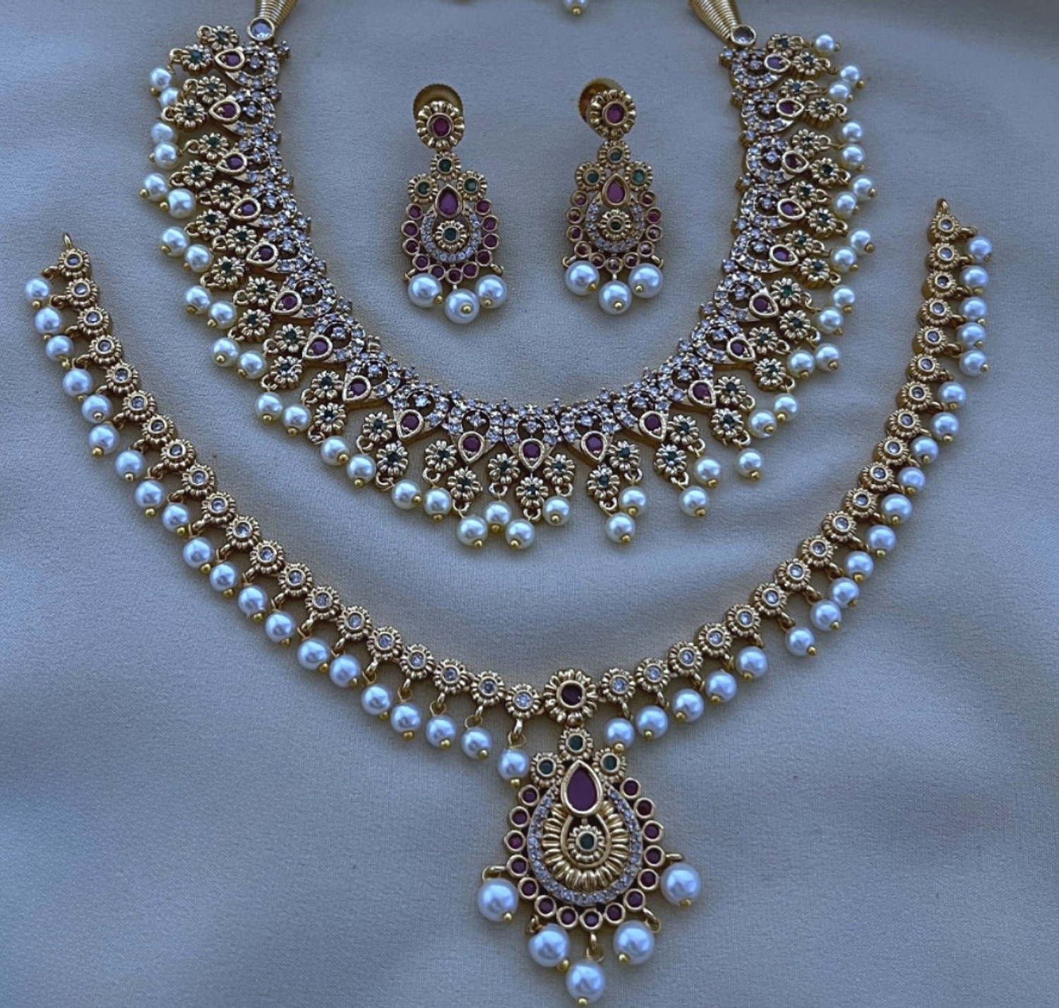 Image of SCG Brass Multicolor Jewellery Set