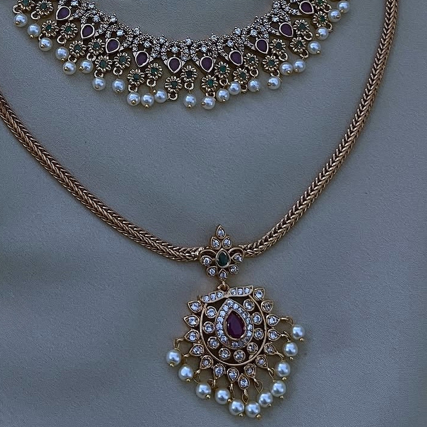 Image of SCG Brass Gold Jewellery Set