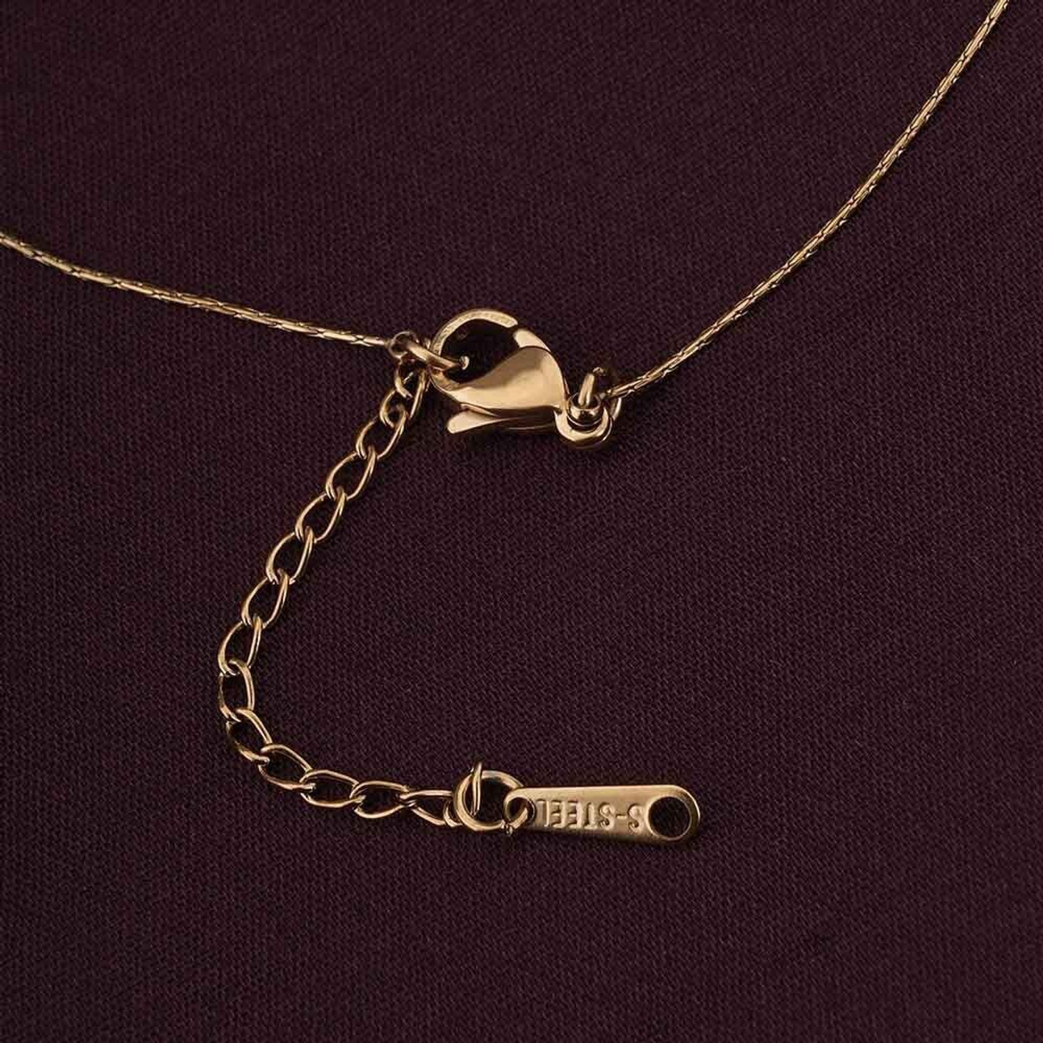 Image of PALMONAS Stainless Steel Gold-plated Gold Jewellery Set