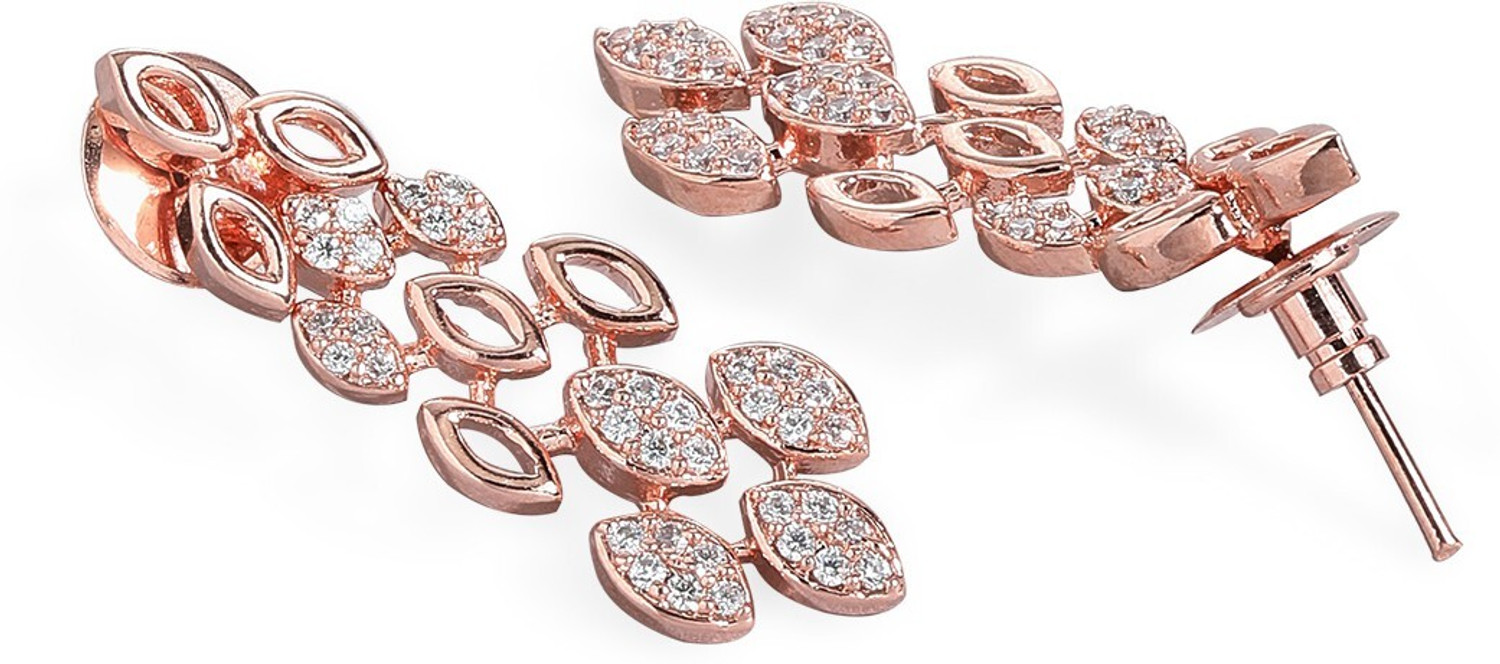 Image of RUBANS Alloy Gold-plated Rose Gold Jewellery Set