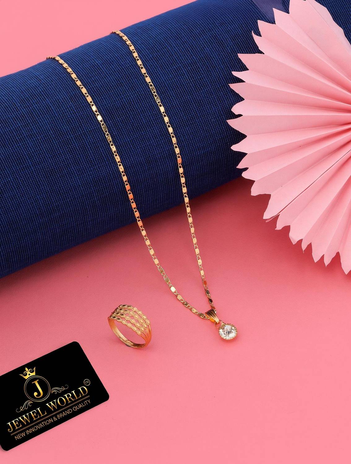 Bright STYLE Metal, Alloy Gold-plated Gold Jewellery Set