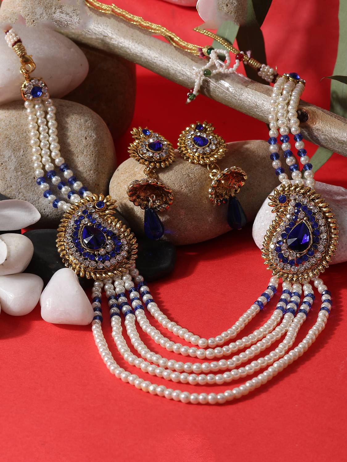 STYYLO FASHION Alloy Gold-plated Multicolor Jewellery Set