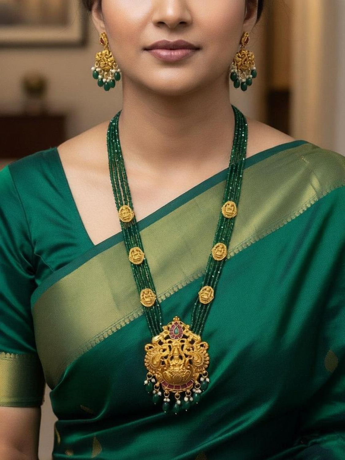 DIKSHA COLLECTION Alloy Gold-plated Multicolor Jewellery Set